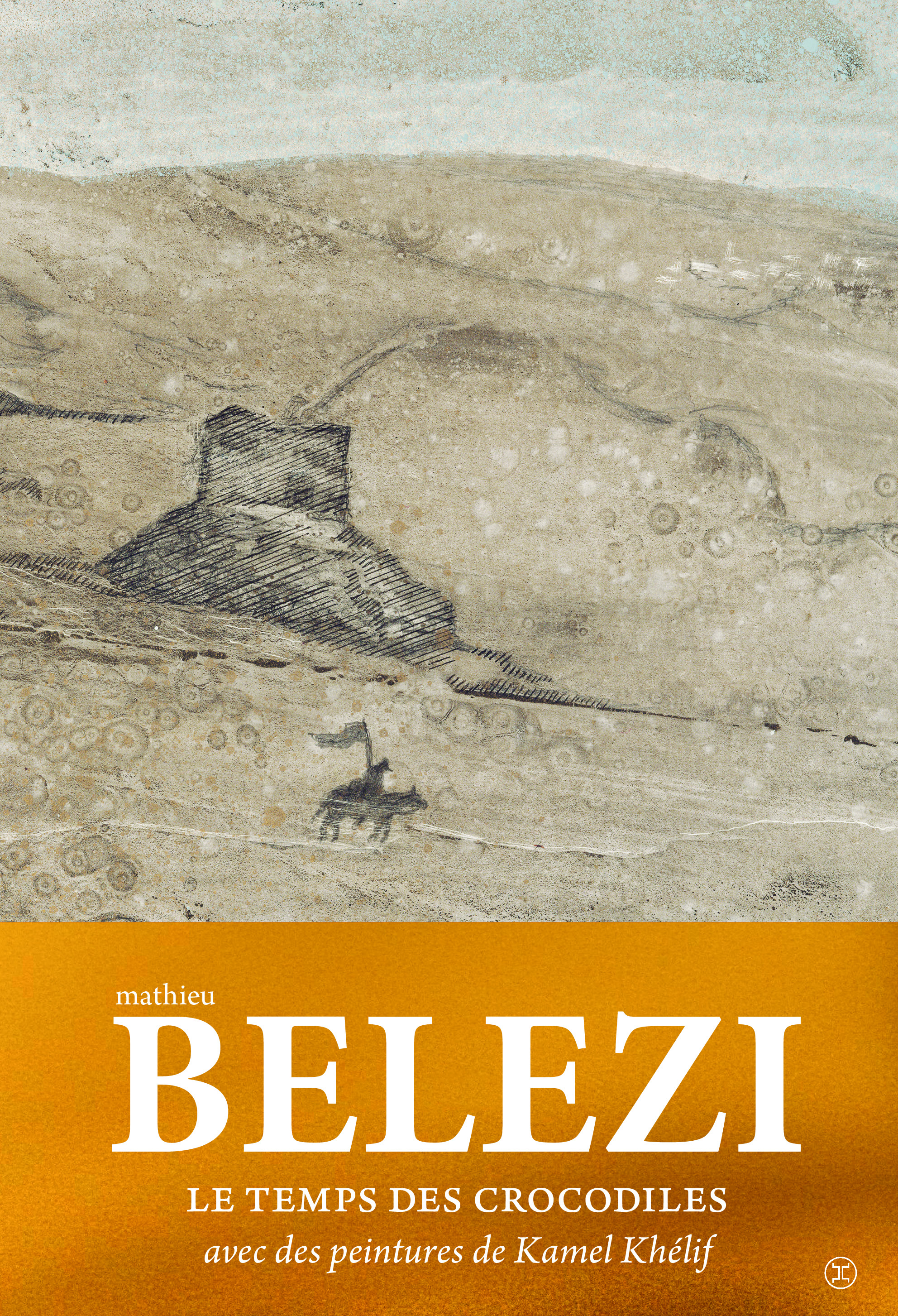 Couverture du livre Le Temps des crocodiles de Mathieu Belezi, illustré par Kamel Khélif.