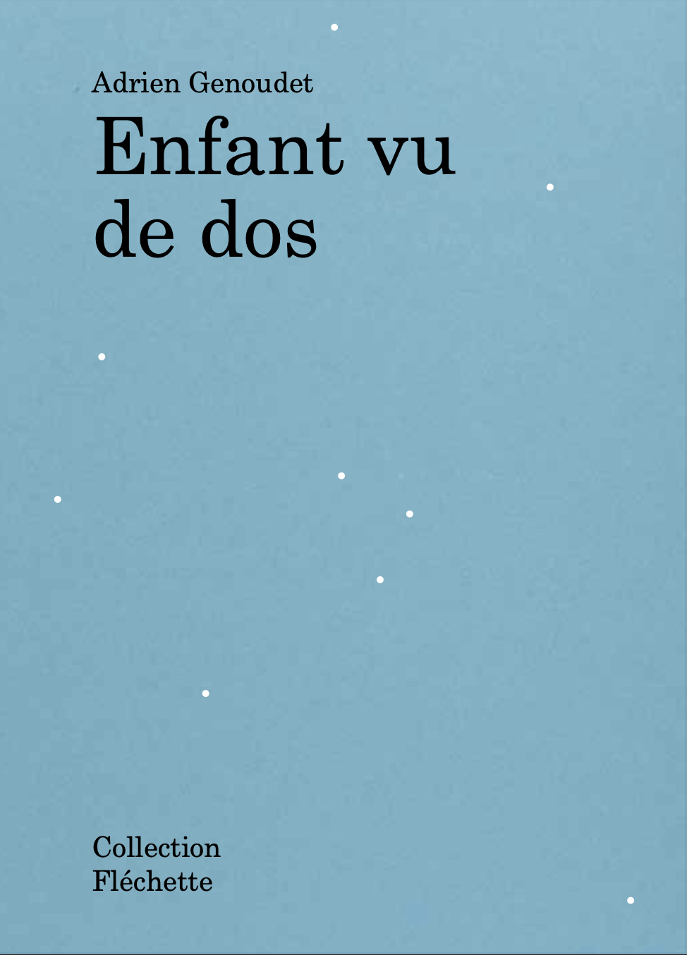 Couverture Enfant vu de dos, Adrien Genoudet