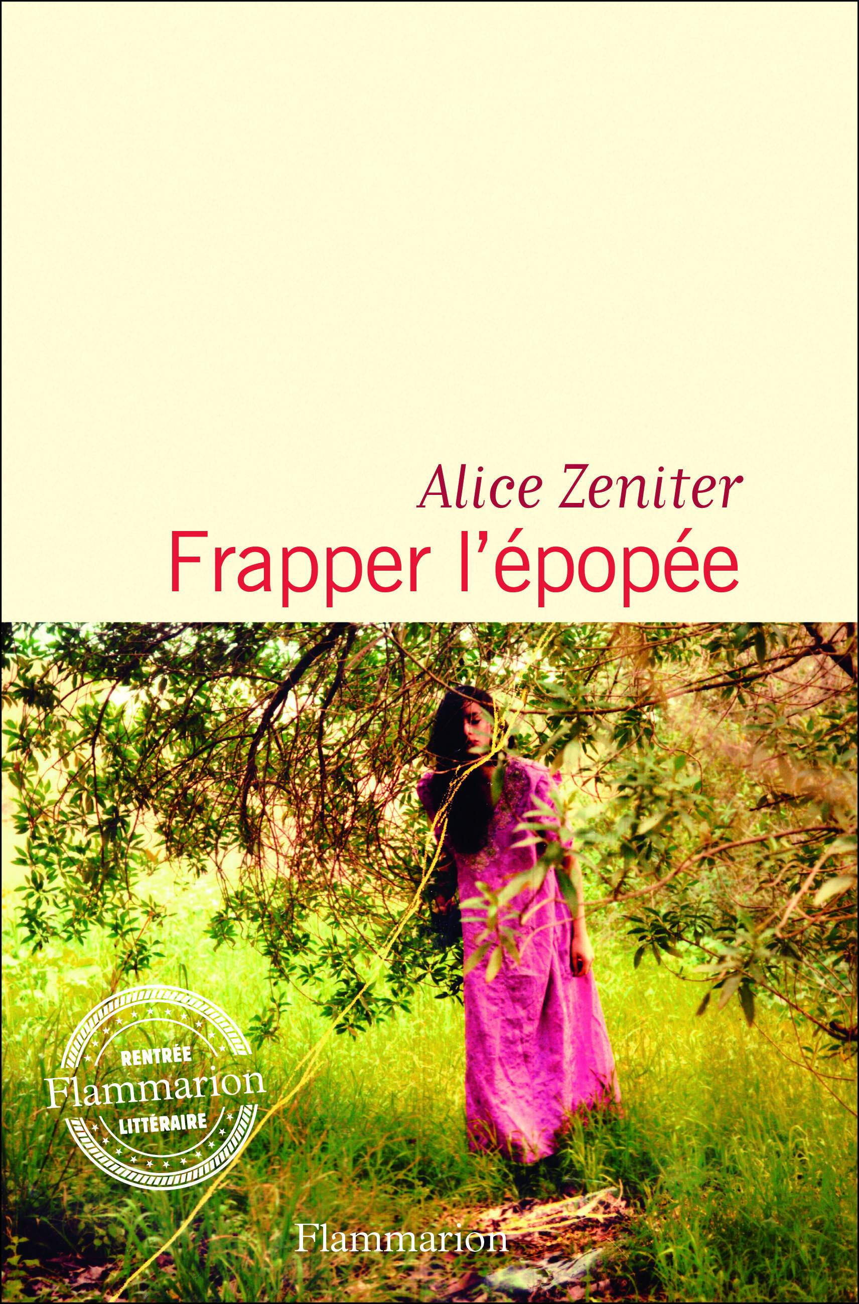 Couverture, Frapper l'épopée, Alice Zeniter
